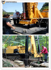 2000M gąsienicowa hydrauliczna wiertnica rdzeniowa do eksploracji minerałów, gazu, ropy naftowej